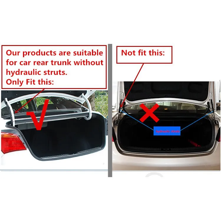 1 conjunto ajustável automático automático automático carro tronco tampa da tampa de levantamento de tronco mola remota dispositivo aberto Auxiliar mola + fivela fixa