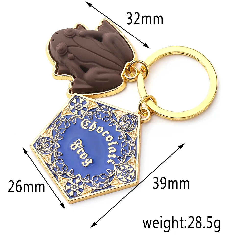 HELA LOT FILM POTTER FROGS CHOCOLATE KEYCHAIN ​​PLATFORM Pendant Key Chains For Women Men Cosplay Jeweley Gift T2008041425593