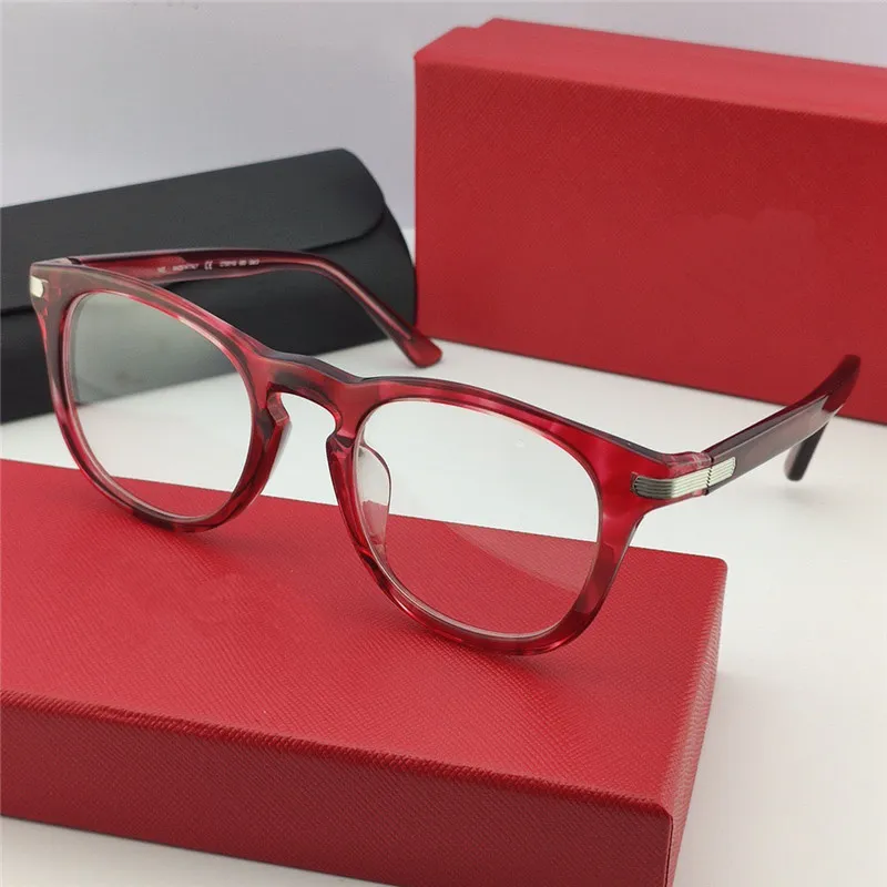 Nieuw modeontwerp optische bril 0011 vlinderframe transparante lens retro eenvoudige stijl transparante glazen kunnen worden uitgerust WI176G