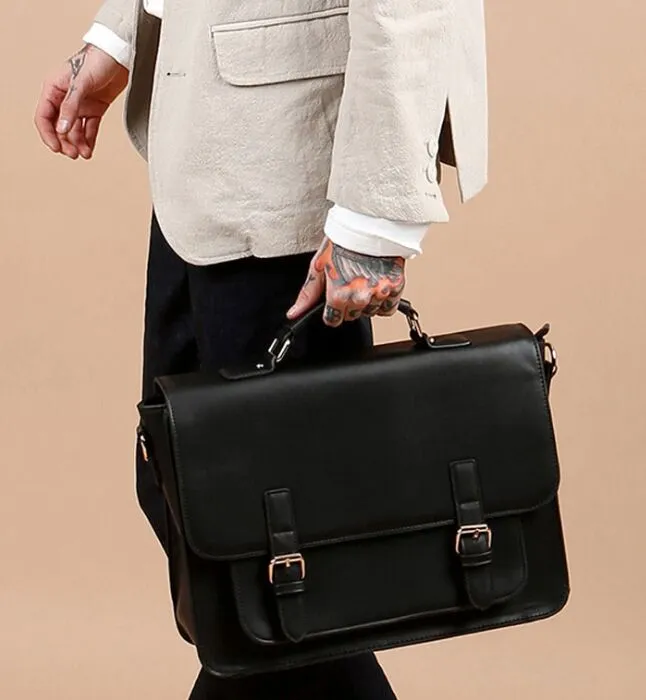 2021 Neue Tasche British Style Office Rucksack PU Styling für Männer und Frauen Retro -Umhängetasche Cambridge274g