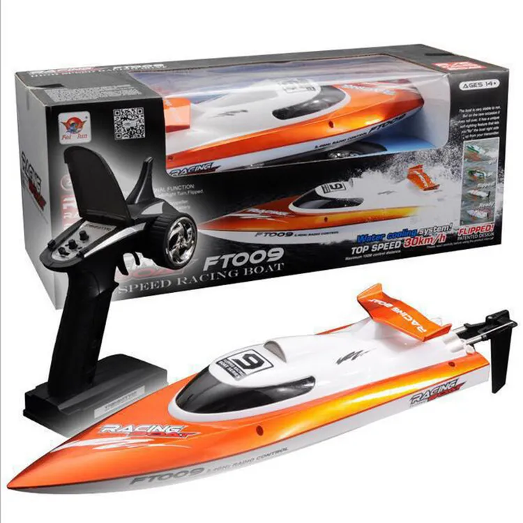 Coll FT009 2.4G 4CH bateau de course de refroidissement par eau 30km bateau Super vitesse télécommande enfant jouet électrique cadeau