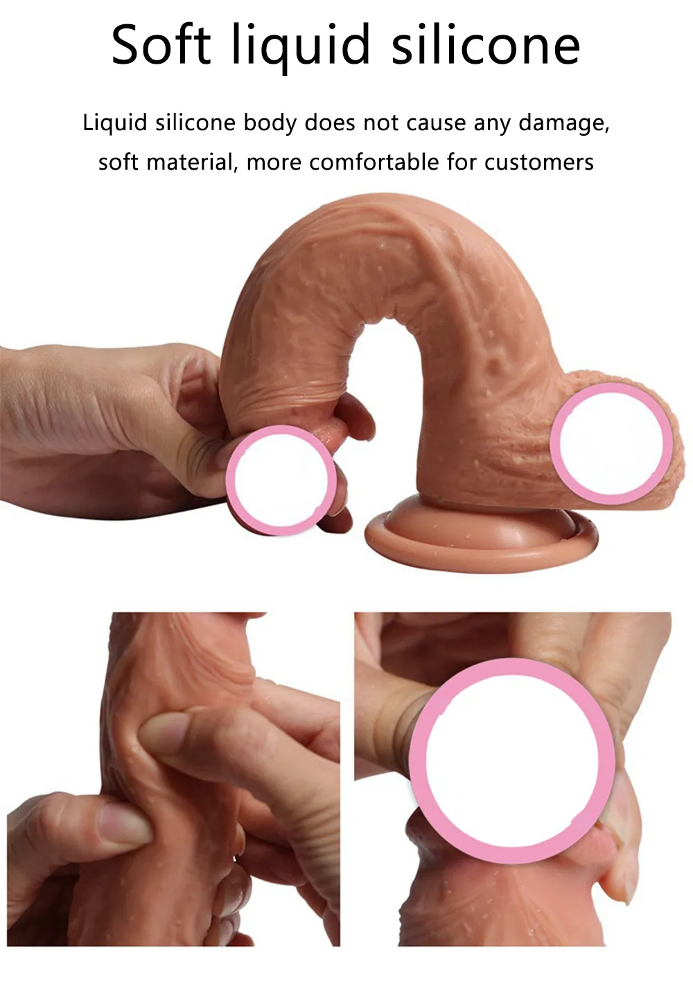 Volklove 23 cm realistisk penis super enorm stor dildo med sugkopp inga vibratorer vuxna leksaker vuxna produkter kvinnlig för kvinnor MX208255707