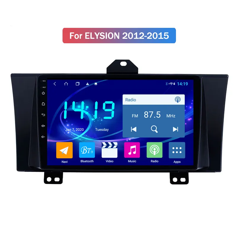 10 pouces Android Car Video Radio Audio 4GB RAM 64GB ROM Unité de tête de navigation GPS pour Honda ELYSION 2012-2015