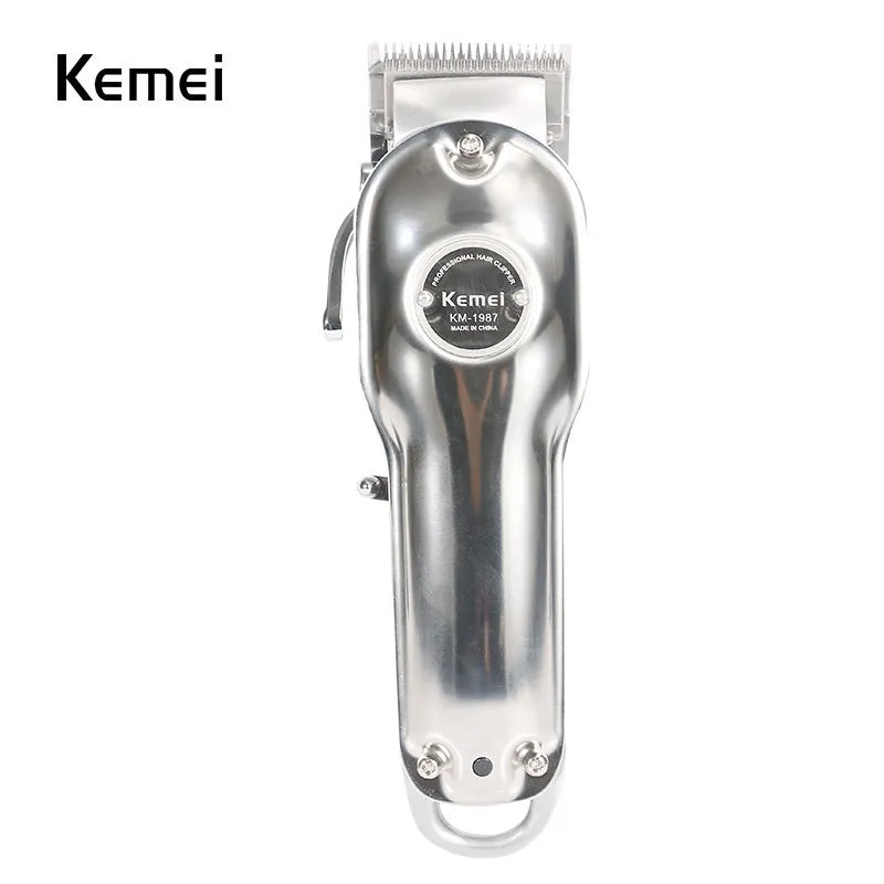 Nyaste All-Metal Designer Barber Hair Clipper Electric Cordless LCD Professional Gold Silver Hair Cutting Machine K9954271