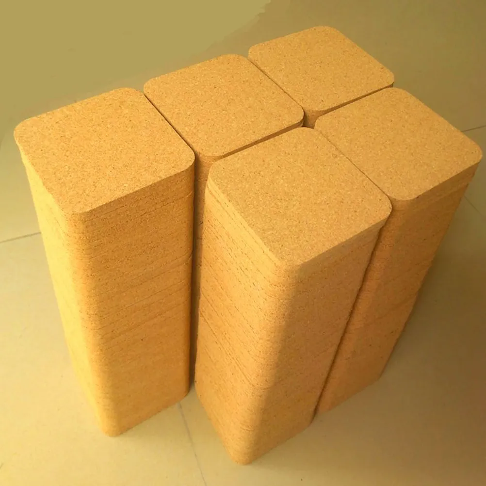 Square Coasters Dampproof Eco-friendly Wooden Heat-resistant Cork Coaster for Bowl Cup Table Y200328268V