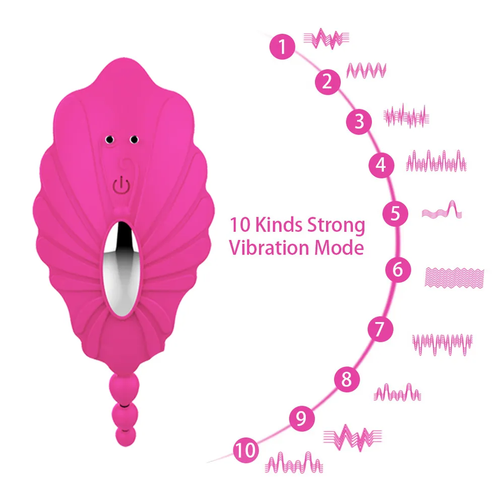 Vlinder vibrator afstandsbediening onzichtbare slijtage slipjes vagina clitoris stimulator perineum anus massage sex speelgoed voor vrouwen y20068204672