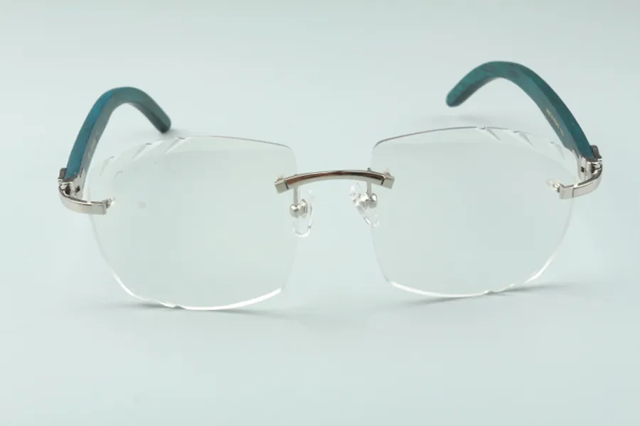 direct s nouvelles lunettes de soleil à lentilles de coupe pochromiques haut de gamme 4189706-A bâtons en bois naturel sarcelle taille 58-18-135 mm282y