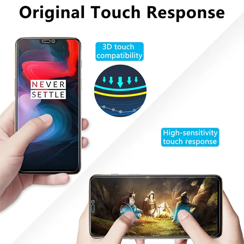 Skyddsglas för OnePlus 5T 5 3T 3 2 SMARTPHONEMERNED Glass för OnePlus 7 Toughed Screen Protector för OnePlus 6T 62768132