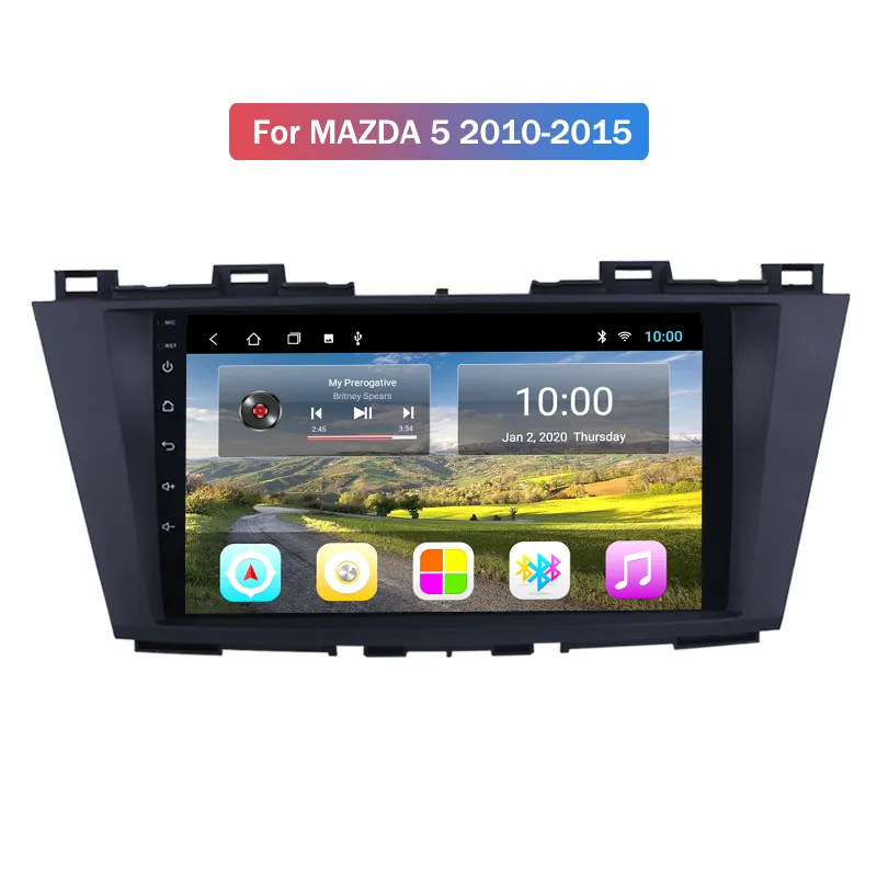 Autoradio Video con sistema di navigazione GPS Bluetooth Android 10.0 MAZDA 5 2010-2015