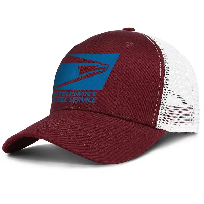 United States Postal Service USPS 3D effect vlag logo heren en dames verstelbare trucker meshcap golf vintage team originele usps u7536124