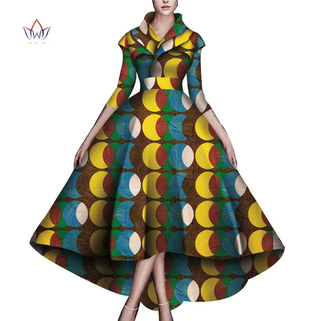 女性のためのダシキアフリカンドレス女性のためのアフリカのドレス足首の長さのドレスアフリカン女性服wy5951250U
