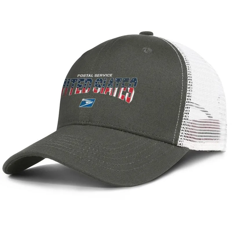 Servicio Postal de los Estados Unidos USPS Logotipo de la bandera con efecto 3D para hombres y mujeres gorra de malla ajustable para camionero equipo vintage de golf usps originales u7536124