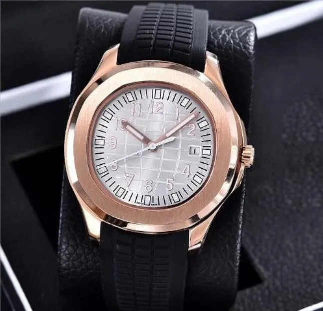 8 types de montres-bracelets Aquanaut Mouvement automatique en acier inoxydable Bracelet en caoutchouc confortable Fermoir original Montre pour homme Watch305I