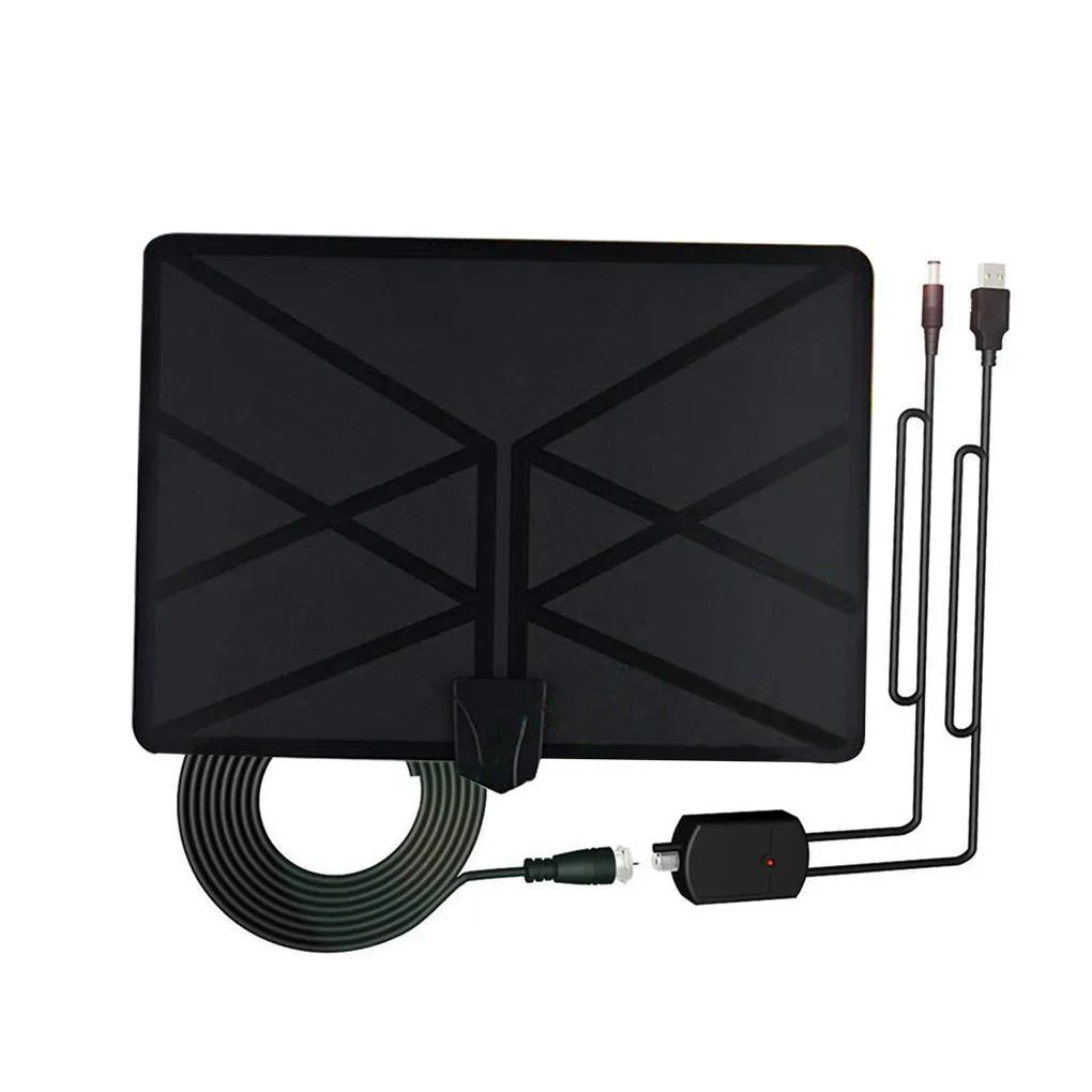 TV Aerial Indoor Amplified Digital HDTV-antenne 960 Miles Range 4K HD 1080P DVBT TV-versterker HD Digitale TV-antenne