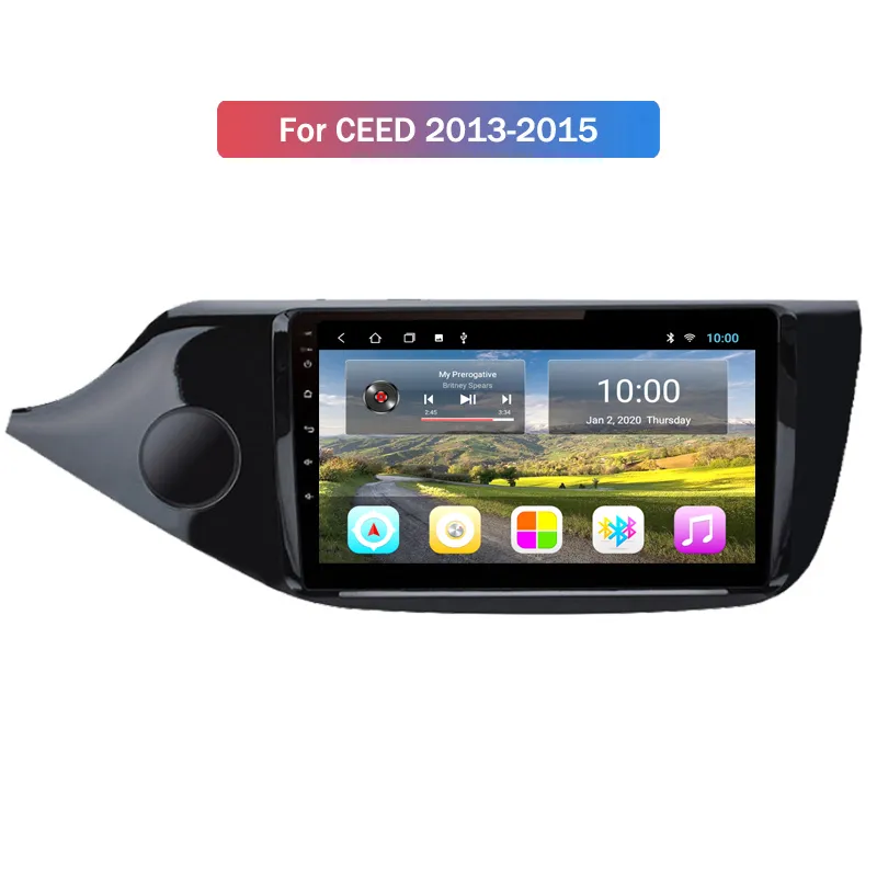 Lecteurs DVD de radio vidéo multimédia Bluetooth 9 pouces pour KIA CEED 2013-2015