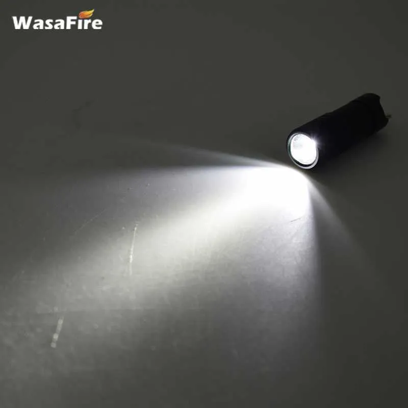 WasaFire Pocket Mini Torcia 2 Torcia a LED USB Ricaricabile Luce manuale Lanterna impermeabile Torcia portatile super piccola Y68199609