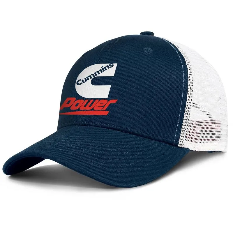 Cummins Power Black Logo cappellino da baseball regolabile da uomo e da donna regolabile personalizzato cool cappelli da baseball alla moda White America Flag ONON1886073