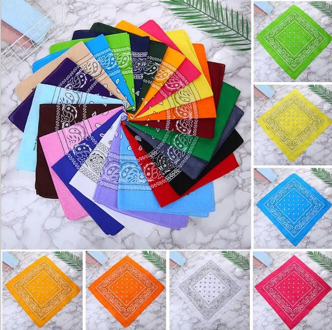 100% COTON Douzaine Bandanas 12 PIÈCES Couleurs Mélangées Écharpe Bandeau Extérieur Main Wrap Pour Homme Femmes GD312F