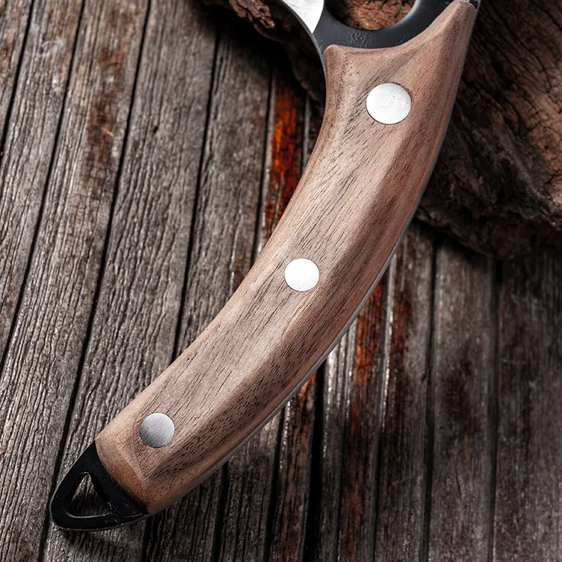 Кухонный нож ручной работы из нержавеющей стали LNIFE, острый нож для рыбалки и овощей, острый нож для приготовления пищи на открытом воздухе, резак для убоя Butcher271U