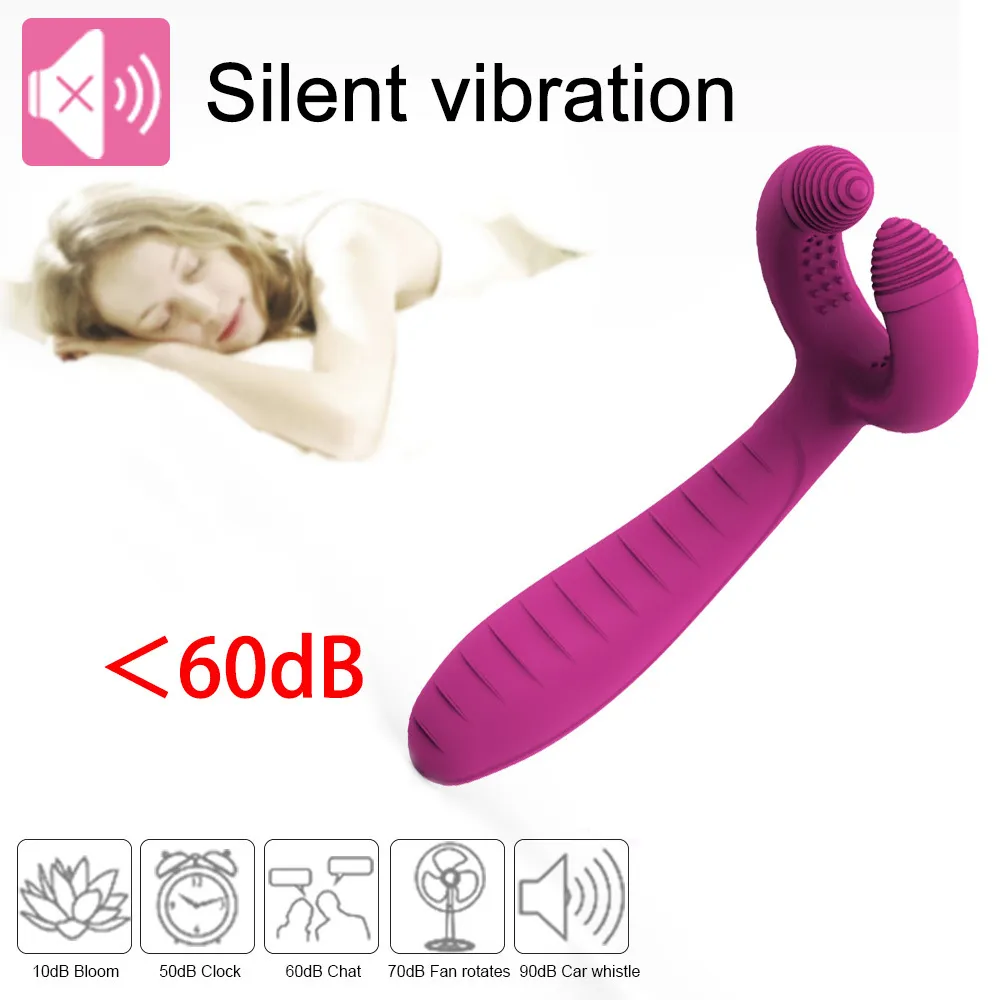 3 Motor Dildo Vibrator Penis Klitoris Nippel Vibration Massagegerät Vagina Anal Stimulator Massage Erwachsene Geschlechtsspielwaren für Frauen Männer Paar CX200709