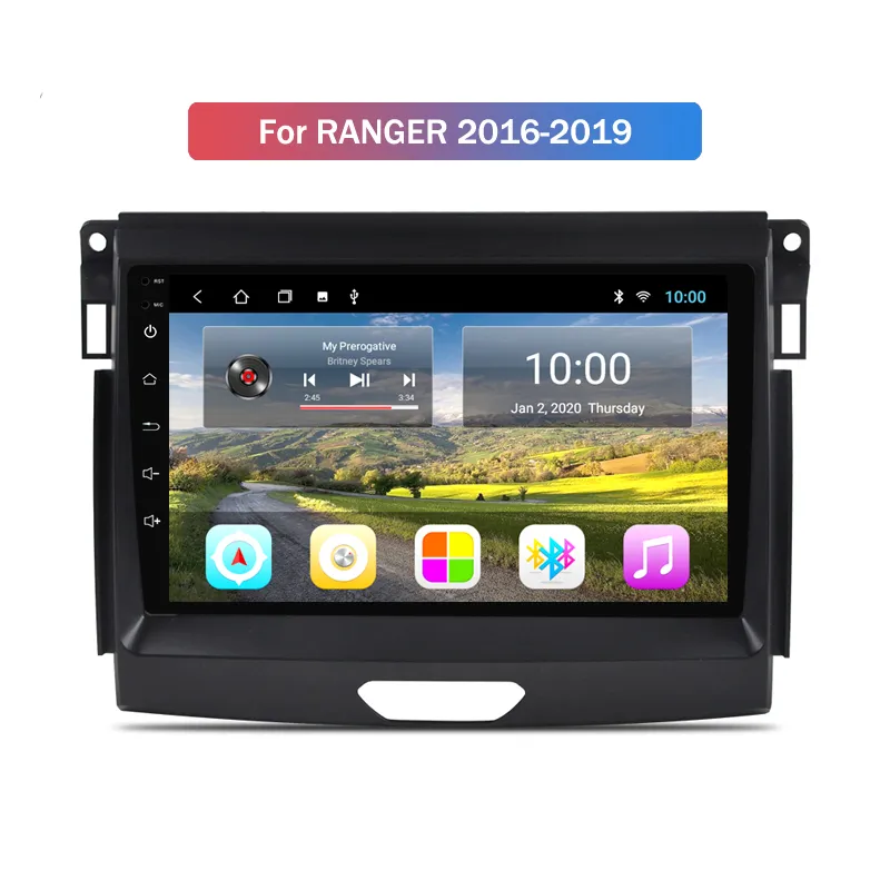 Autoradio Multimedia Video Player Navigation GPS Android 2 din Für Ford RANGER 2016-2019