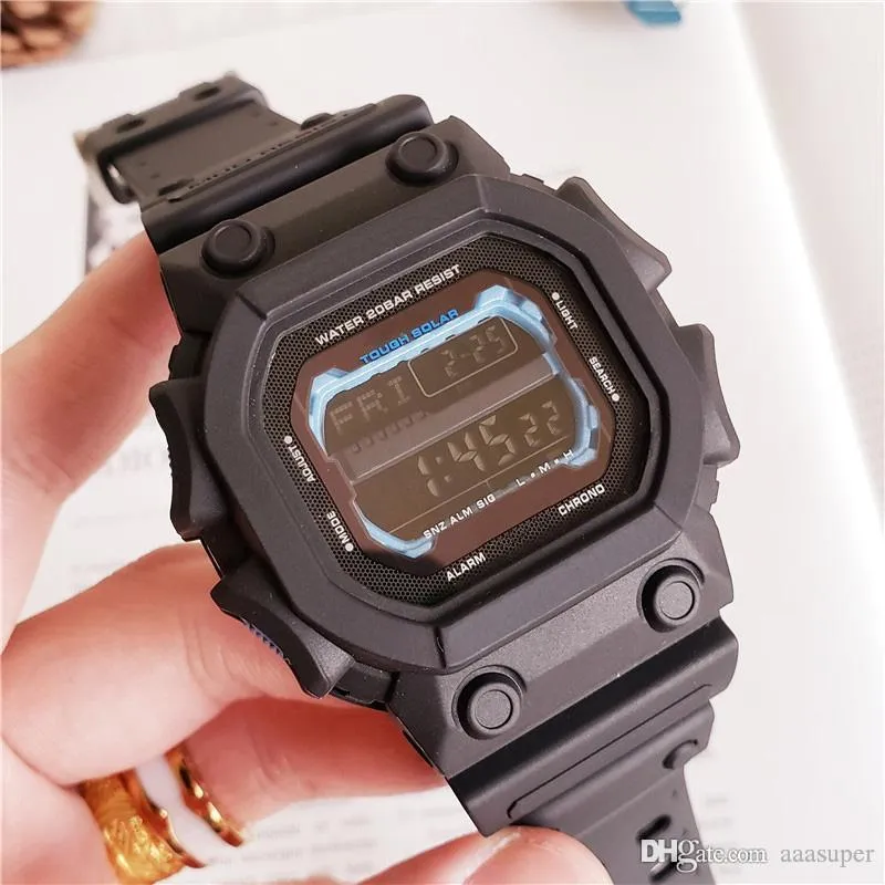 2022 New Sport watch GX56 auto light Led WATCH Waterproof Chronograph Solar energywatch Rubber strap283x