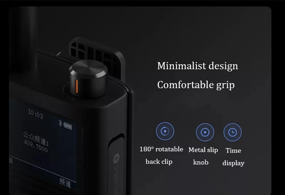 Xiaomi Mijia 5200mAh Walkie Talkie 2 IP65 Wasserdichter und staubdichter tragbarer Outdoor-Radio-Transceiver UVHF-Dualband-Gegensprechanlage