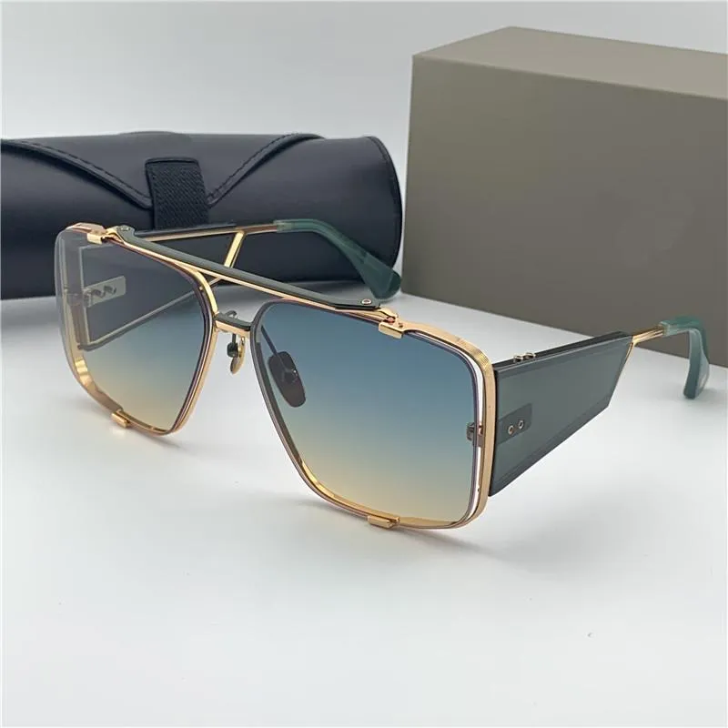 Tasarım Erkekler Güneş Gözlüğü 136 Retro Gözlük Moda Stili Kare Çerçeve Büyük Bacaklar UV 400 Lens Pop Açık Gözlük2670
