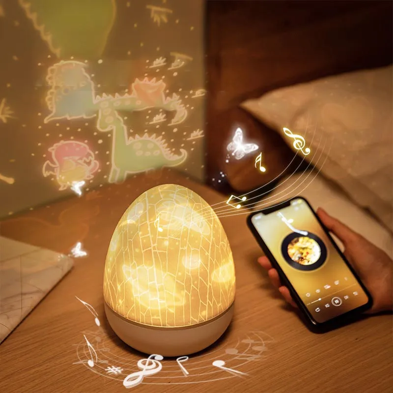 Night Light Dinosaur Eggshell Projecteur Rotation Route Romantic Starry Desk Colors Couleurs de changement Gift pour les enfants et la fête 10253217K