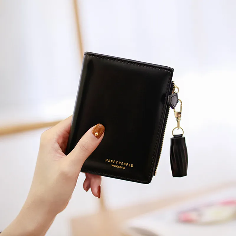Läder små plånbok kvinnor märke berömda minikvinnor plånböcker pursar kvinnliga kort mynt blixtlåsväska kreditkortshållare267l