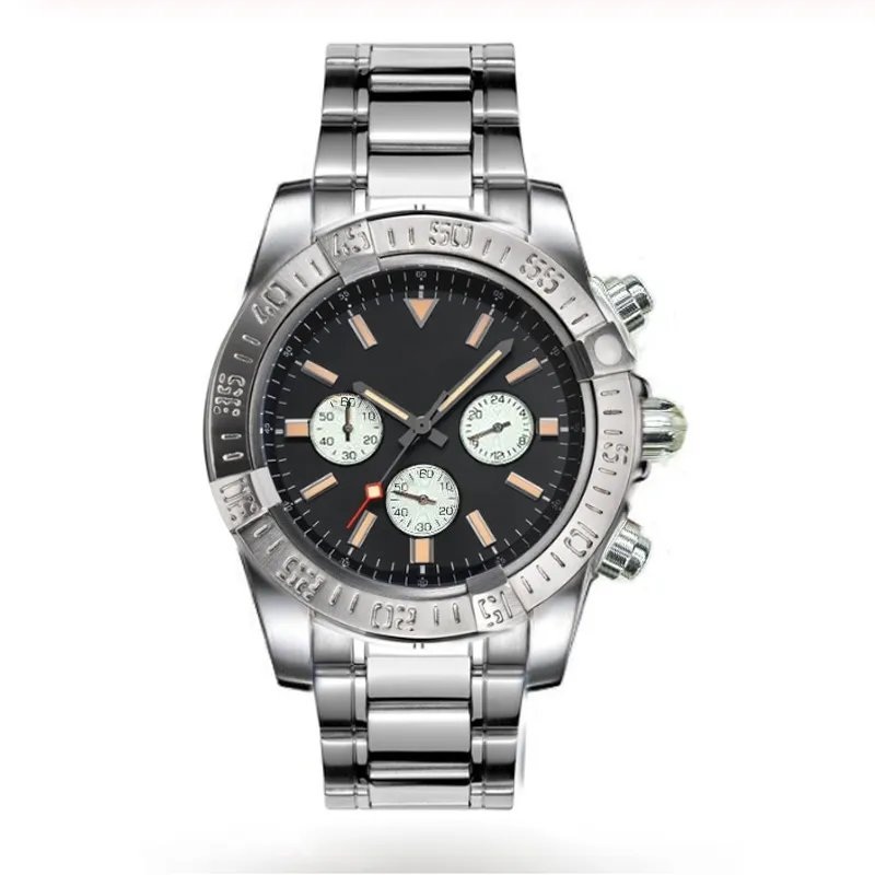 Montres zegarki Man Japan Kwarc Ruch zegarowy zegar zegarowy Pasek Pasek Oryginalny Buckle259b