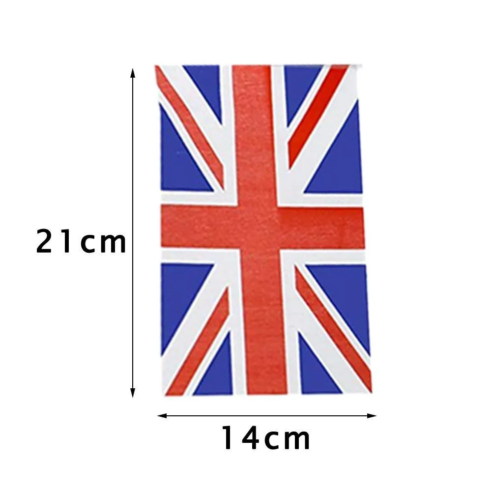 10m Union Jack Bunting Kolye Bayrakları İngiliz Banner Kumaş Bayrağı Dekorasyonu Doğum Günü Düğünü Ulusal Günü Kutlaması BFU8344696