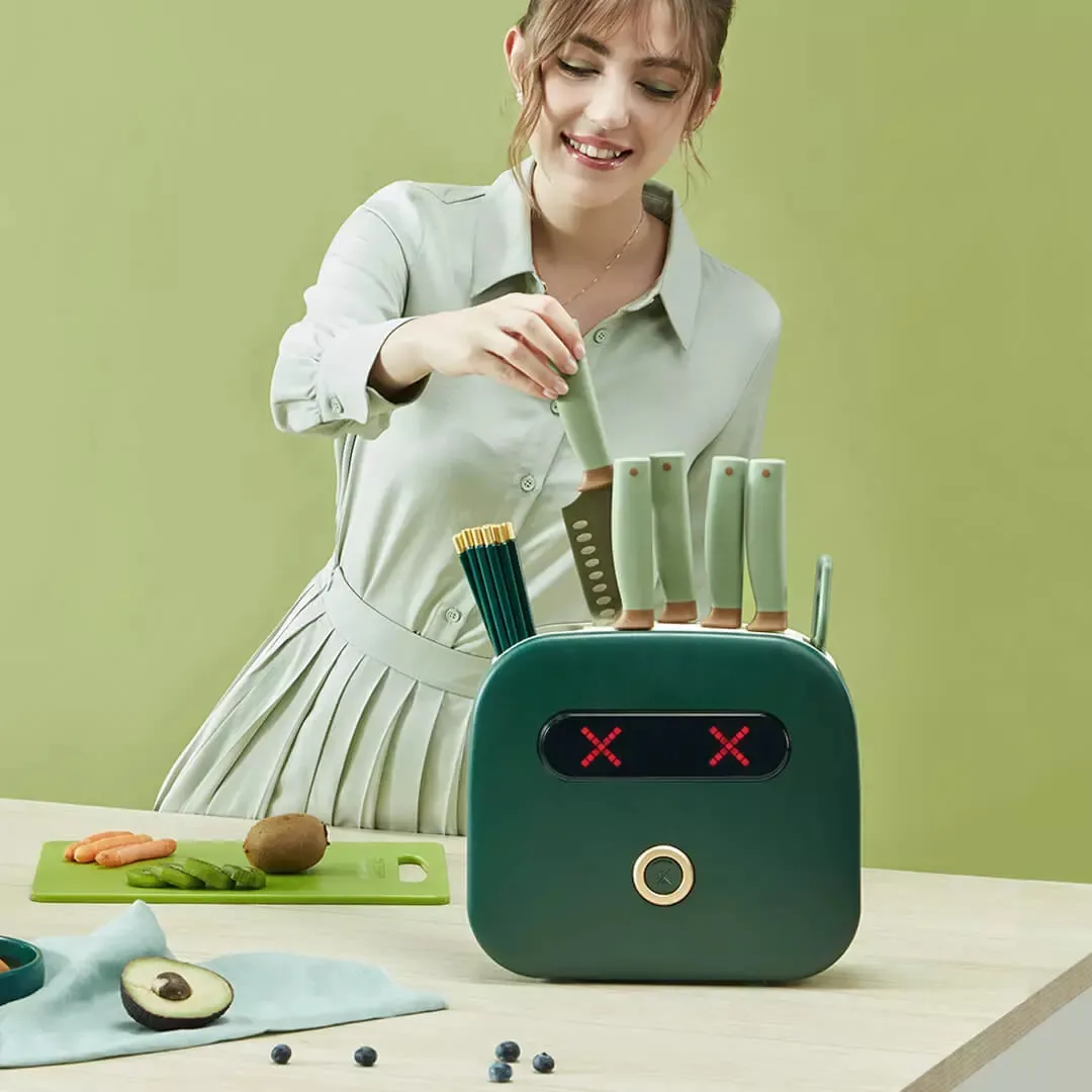 Xiaomi Kalar Machine de désinfection intelligente LNIFE baguettes multifonctions support de séchage de stérilisation UVC fournitures de cuisine Fo268n