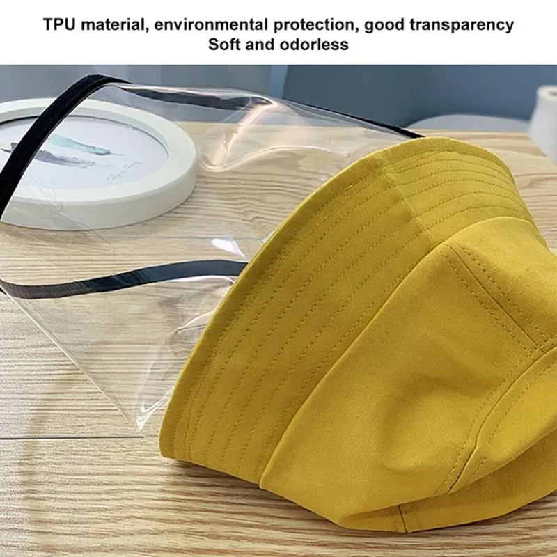 Chapéu protetor infantil com máscara facial completa, viseira protetora transparente, plástico, anti-respingo, anti-saliva, à prova de poeira, 2704