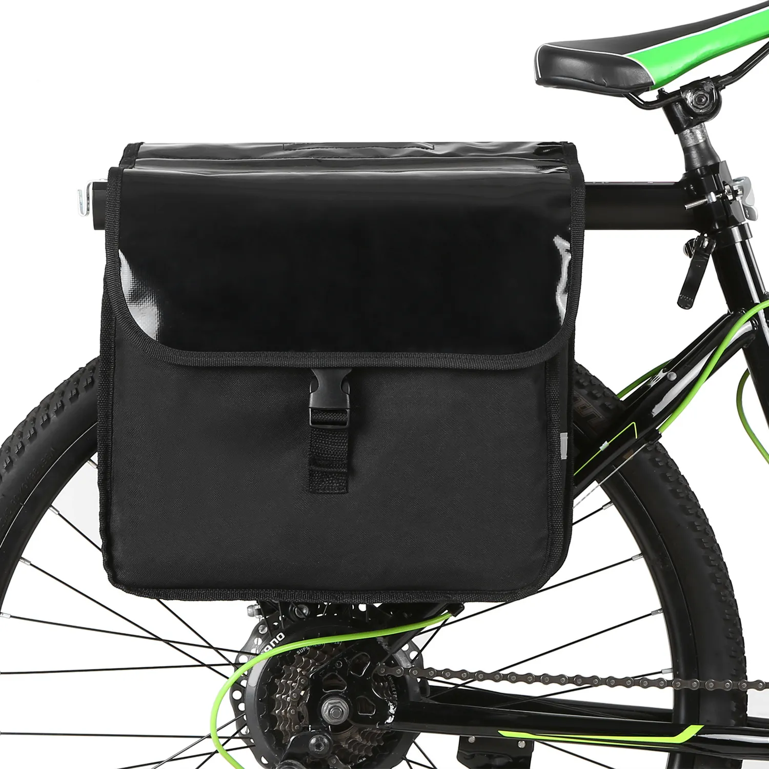 Bagagliaio bicicletta impermeabile, bagaglio bici da strada MTB Doppia borsa laterale sul retro, portapacchi posteriore portapacchi posteriore MX200717