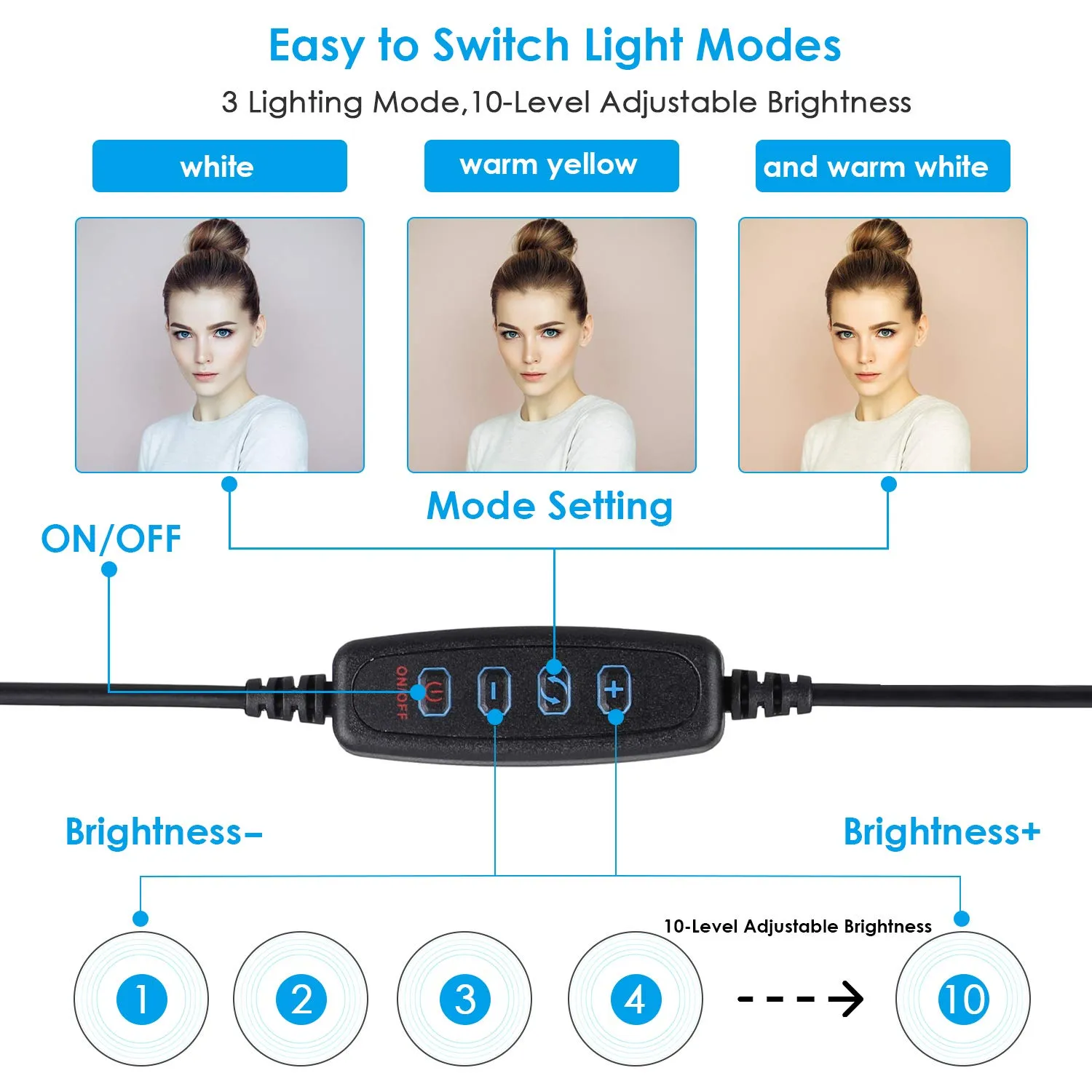 10 Zoll LED Selfie Ringlicht mit Ständer Handy Youtobe Pografie Fülllicht Kamera Stativ USB kreisförmige Po Ringlampe9835282