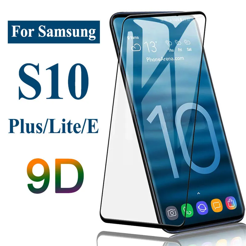 بالنسبة إلى Samsung S10 S9 Note 10 S8 بالإضافة إلى Galaxy Note 9 Glass Glass S20 Ultra Plus Protection Protector 3D Curved Cover Full