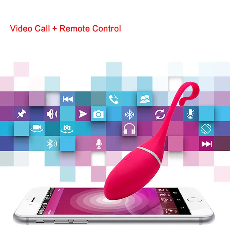 Inteligente vídeo realov app wireless magic vibradores vibrando bola bluetooth controle g-esporte clitóris clitóris brinquedo sexual para mulher y200616