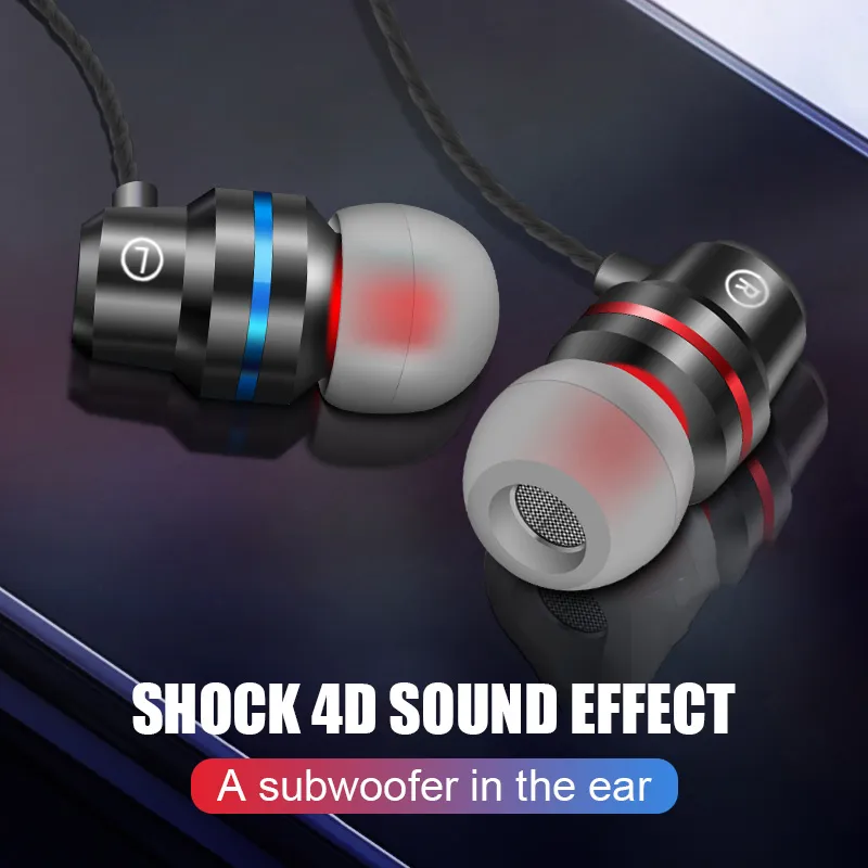 In-ear trådbundna hörlurar typ-C sportörhängen för xiaomi mi 8 huawei p20 p30 leeco USB typec metall headset med mic musik hörlurar