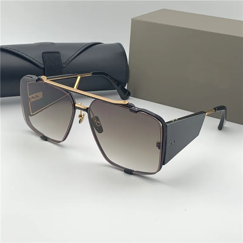 Design Men Solglasögon 136 Retro Eyewear Fashion Style Square Frame Big Len UV 400 Lens Pop Outdoor Glasses3132