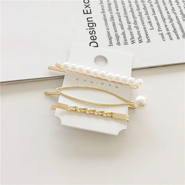 set gearl metal hair clip bobby pin