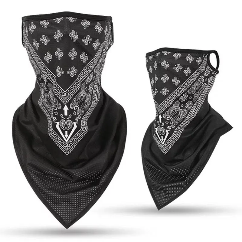 Mode unisex is siden sport bandana triangel hänge ansiktsmask rör halsduk halsgens täcker fiske pannband vandring accessory192s