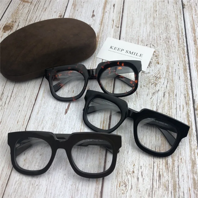 Maza moda steampunk oko oka przezroczyste okulary przezroczyste szklane okulary okulary szczotki Presbyopia recepta optyczny FRA2531