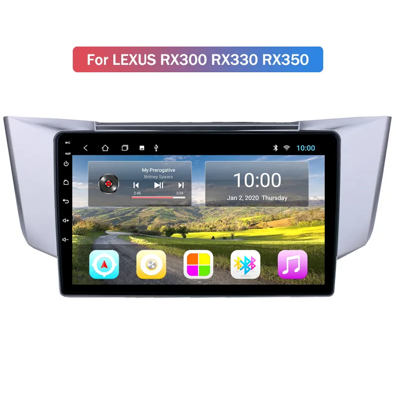 Lettore DVD AUTO Android Audio Stereo Video Multimedia Unità principale GPS LEXUS RX300 RX330 RX350