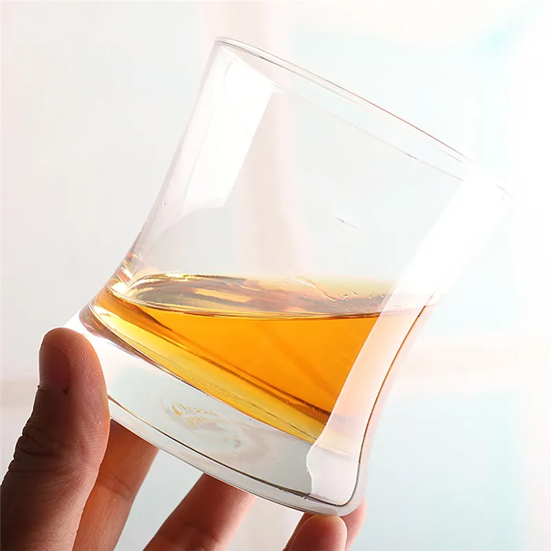 1 datorer Lead- Crystal Bourbon Whisky Glass White Spirits Mug Scotch Cups Wine Cup Home Bar Drinkware272U
