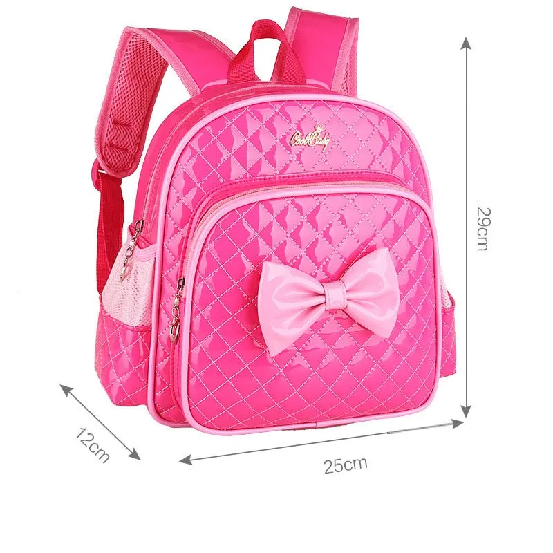 2-7 anni Ragazze Scuola materna Bambini Zaino Principessa Rosa Cartone animato Zaino Neonate Borse da scuola Bambini Cartella Zaino bambini 2193J