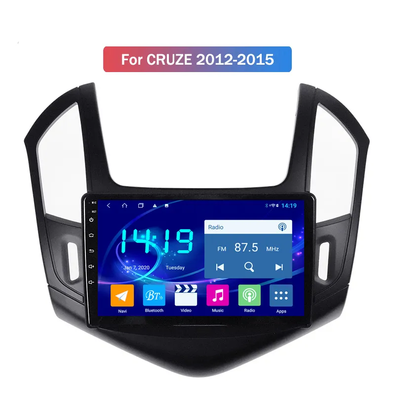 10.1 tum Android Car Video DVD-spelare för Chevrolet Cruze 2012-2015 GPS BT 2 Din Entertainment System
