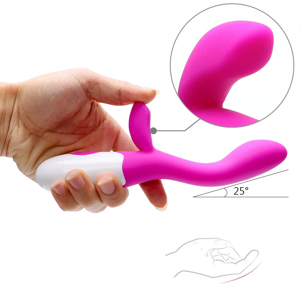 OLO G Spot Dildo Vibrator Silent Dual Vibration Vibrators 30 Speeds AV Stick Sex Toys for Women Waterproof Adult Products Y2006165055820