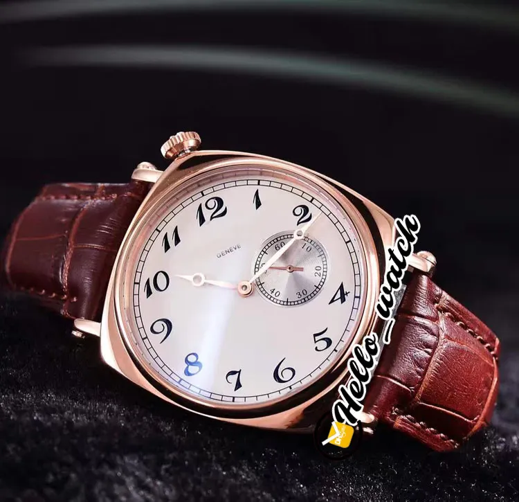 أهداف جديدة للأمريكان 1921 Steel Case 82035 000p-B168 White Dial Automatic Mens Watch Leather Strap Watches Hello Watch 51669