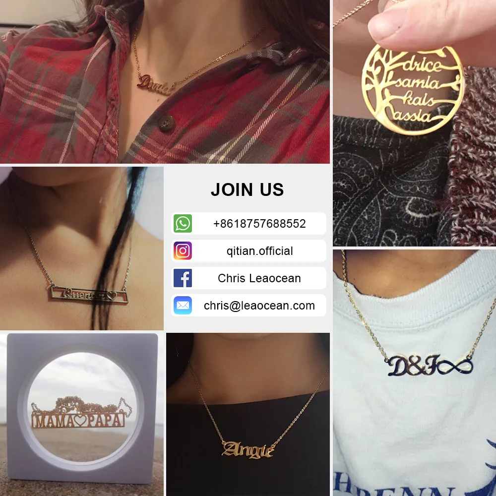 Heart With Personalized Name Necklace & Pendants For Women bling jewelry iced out Initial Choker Custom bling initial necklace Y20289u